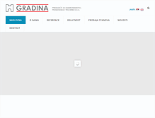 Tablet Screenshot of gradinazemun.rs